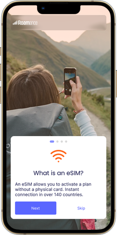 Roamance app destinations screen